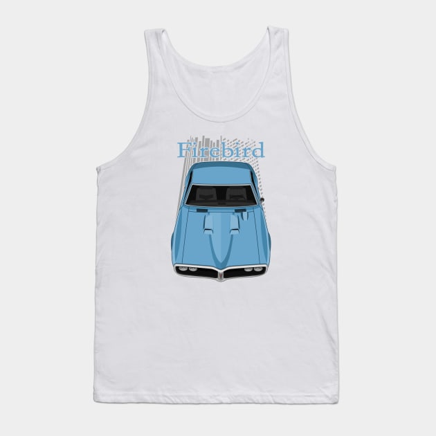 Pontiac Firebird Ram Air 1968 - Alpine Blue Tank Top by V8social